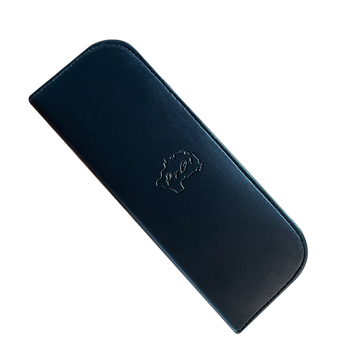 Estuche emplatado cuero vegano negro 6 piezas