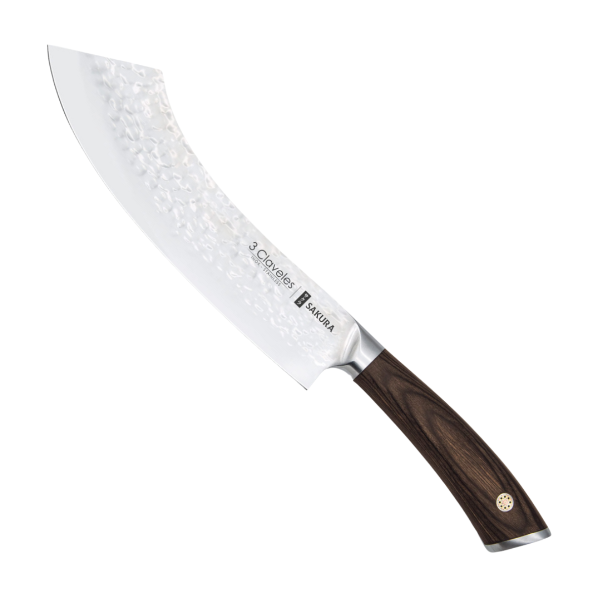 Cuchillo Carnicero Hoja Curva – 3 Claveles Sakura