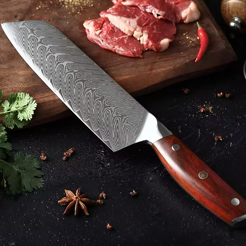 Santoku 7" Alto Carbono (B27-RS)