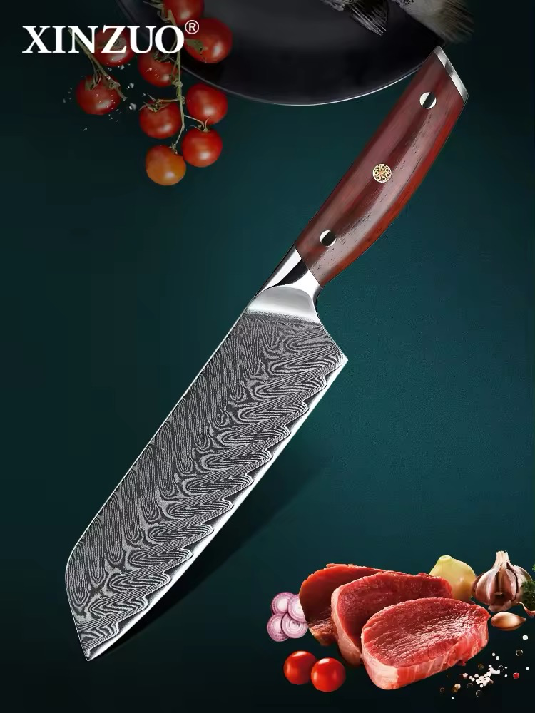 Santoku 7" Alto Carbono (B27-RS)