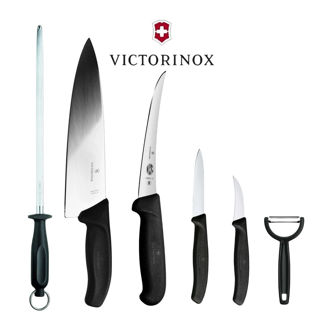 Set de cuchillos y accesorios Victorinox – Línea Fibrox / Swiss Classic