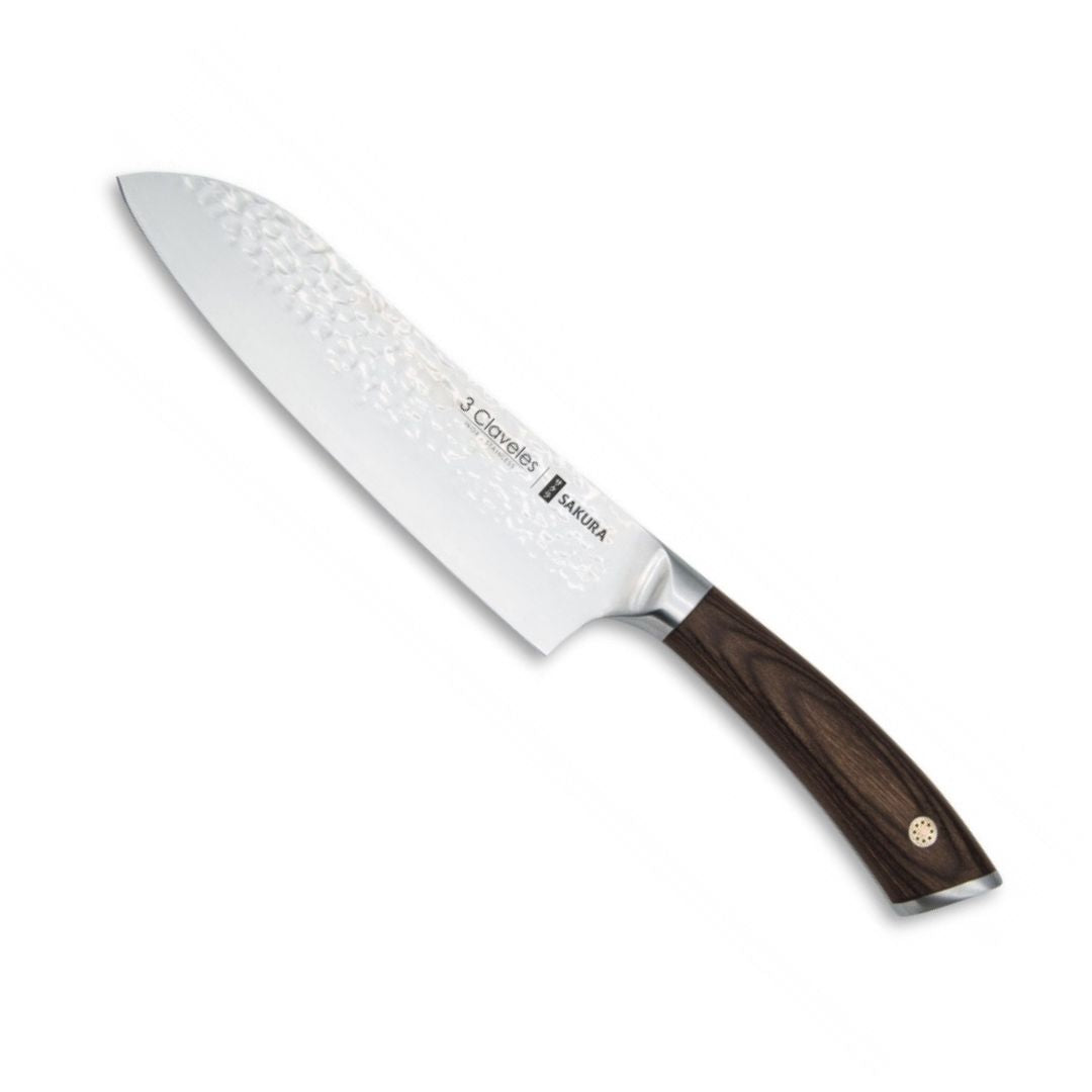 Cuchillo Santoku 7" - 3 Claveles Sakura