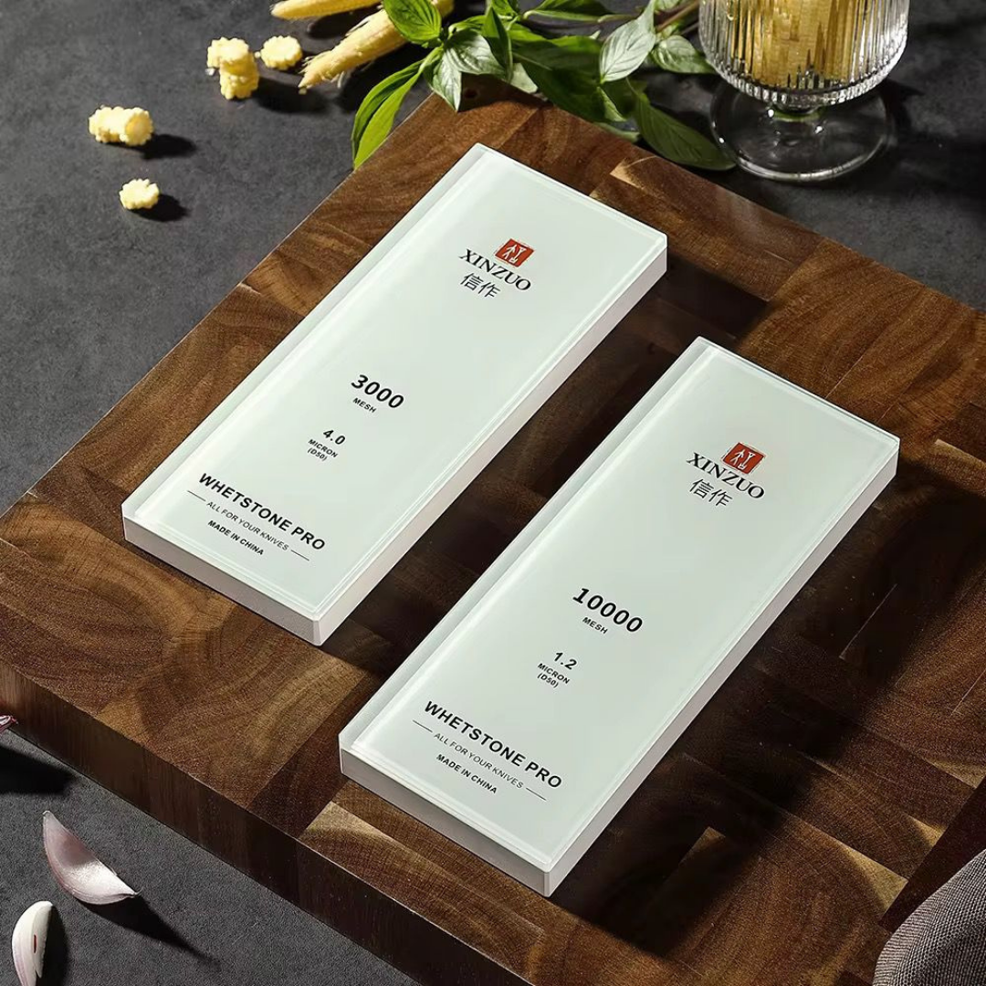 Set de Piedra de Afilar XINZUO glass whetstone #3000/10000