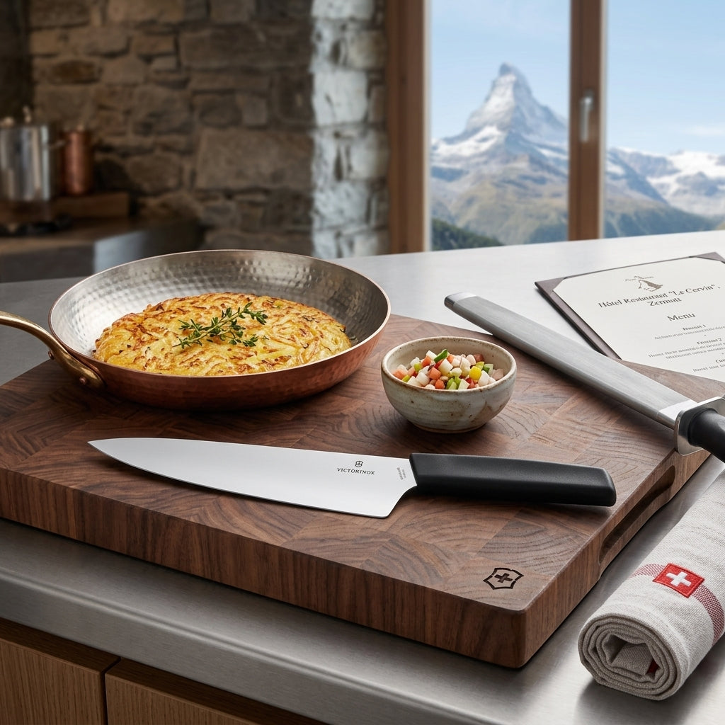 Cuchillo Chef 10" Swiss Modern - Negro