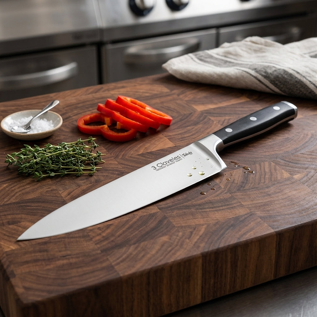Cuchillo Chef 10" - 3 Claveles Toledo (3CT-C10)