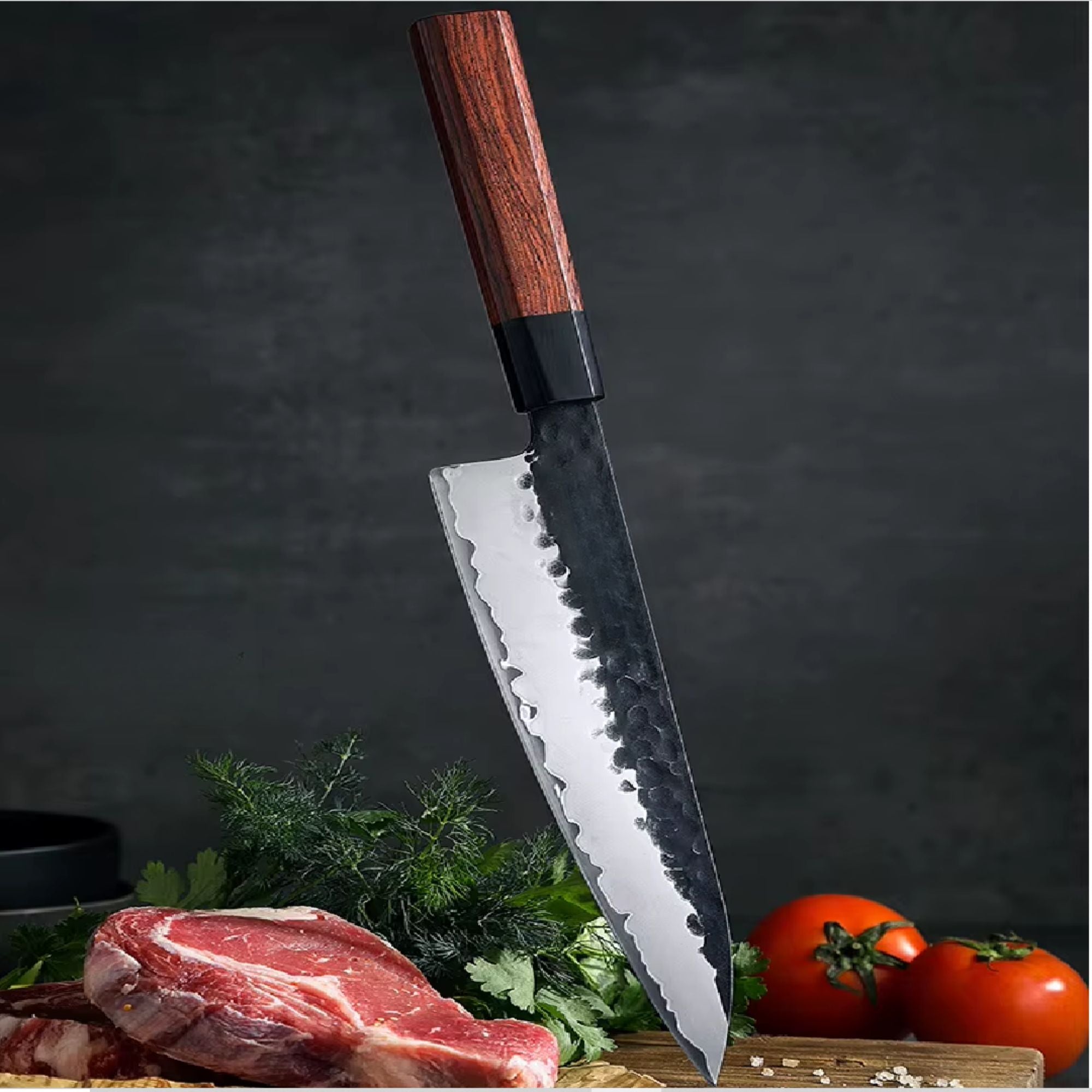 Cuchillo Chef 8.5" Damasco, Alto Carbono (PM8S-CS)