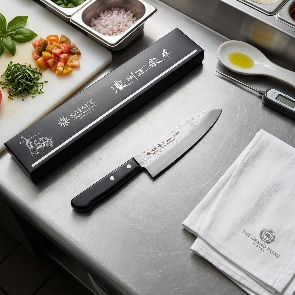 Cuchillo Santoku 17 cm Satake Nashiji (801-713)