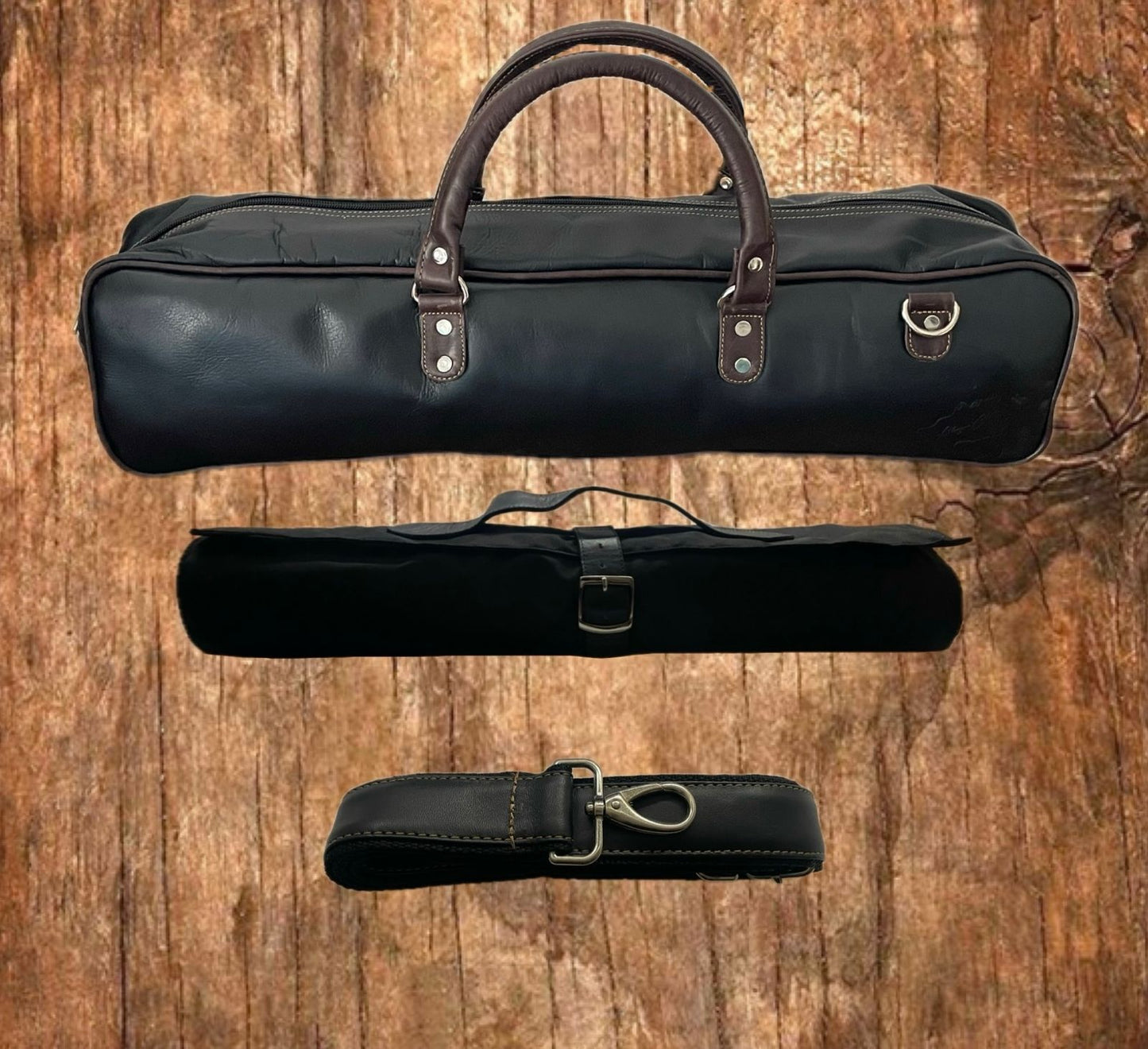 Portacuchillo Tipo Bolso Marrón