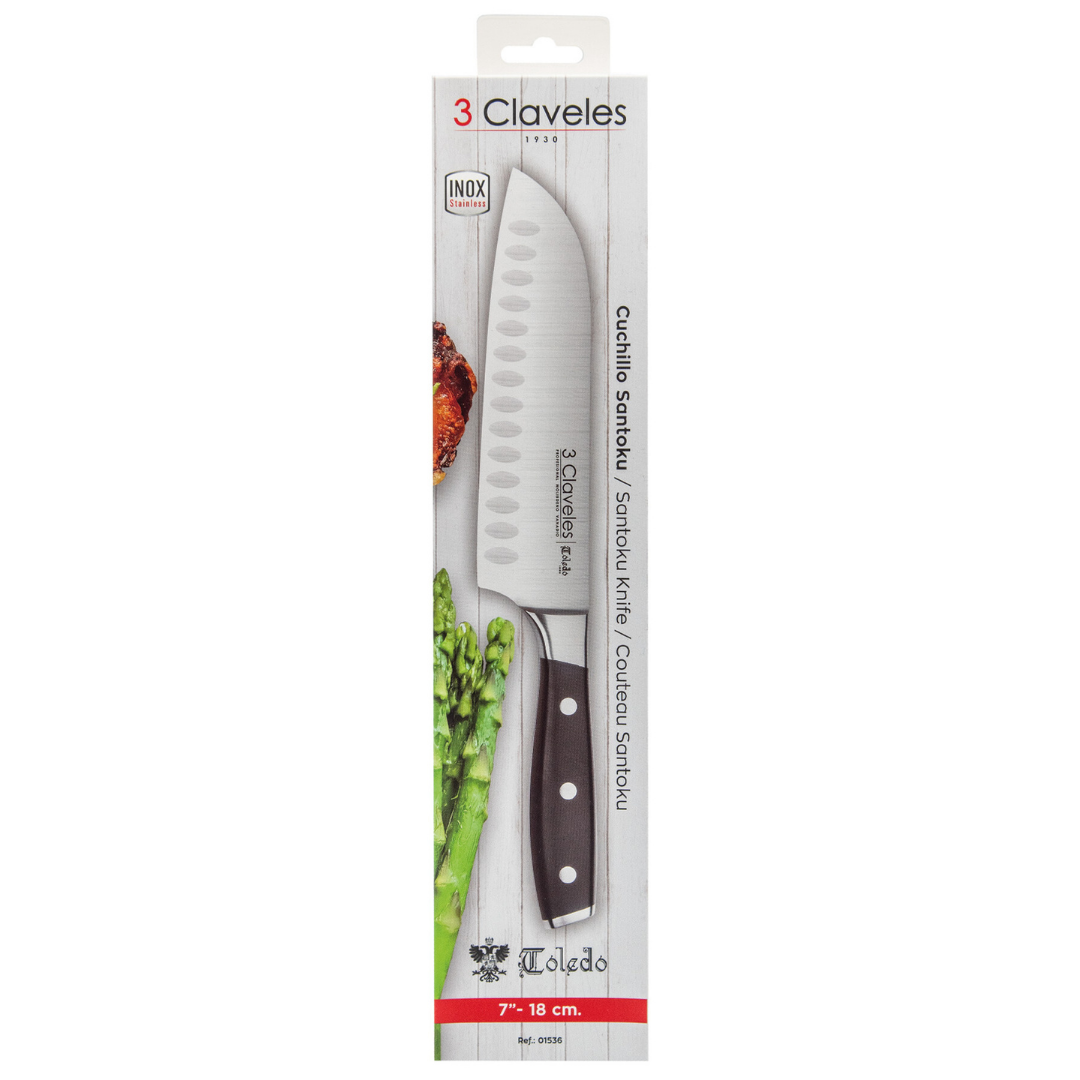 Santoku 7" - 3 Claveles Toledo (3CT-S)
