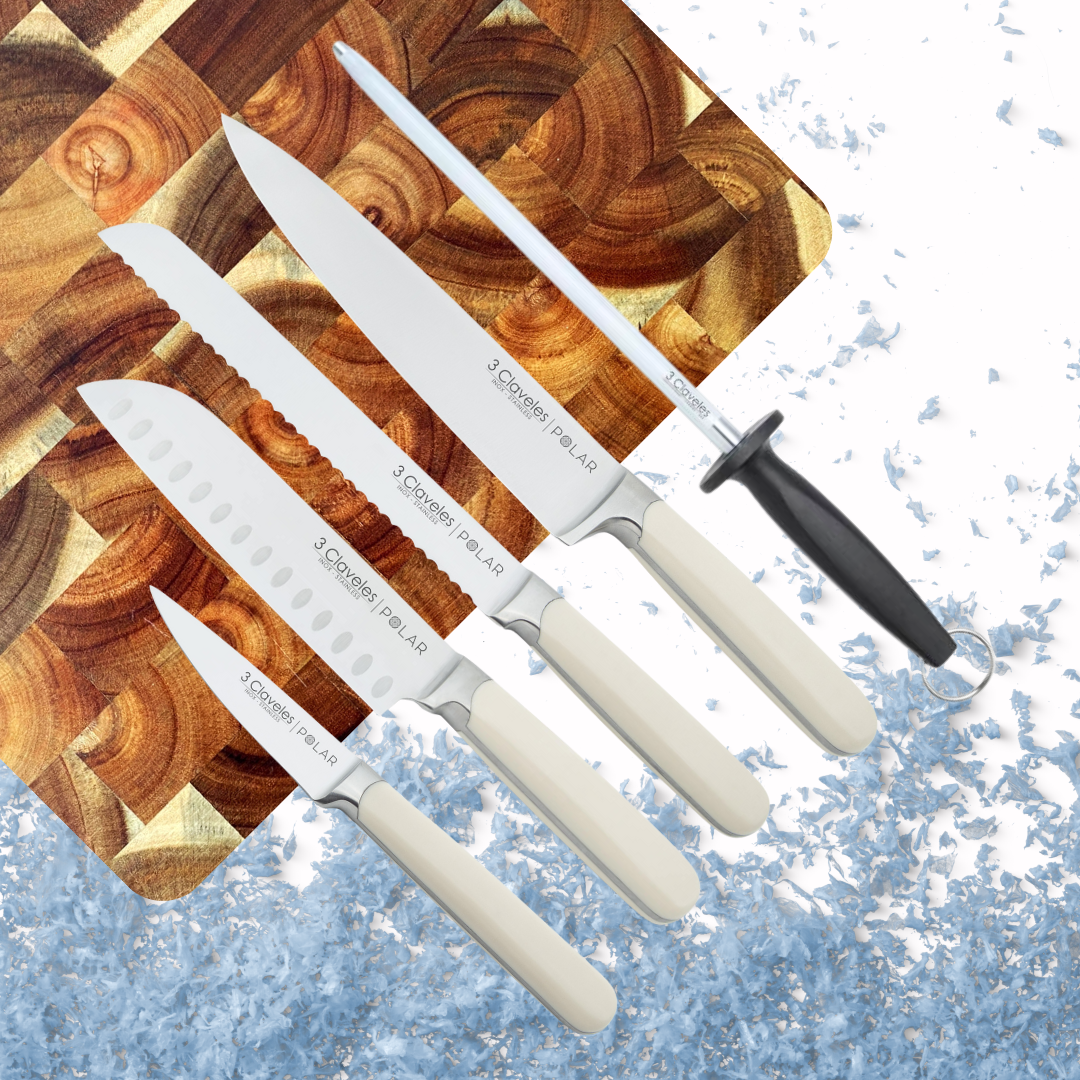 Set de Cuchillos 3 Claveles Polar - 5 Piezas