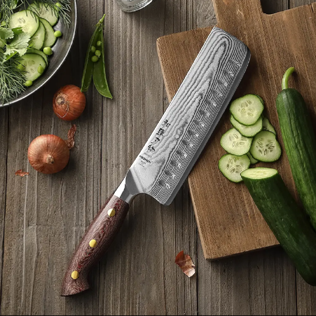 Cuchillo Nakiri 7" Alto Carbono (X02M-XC)