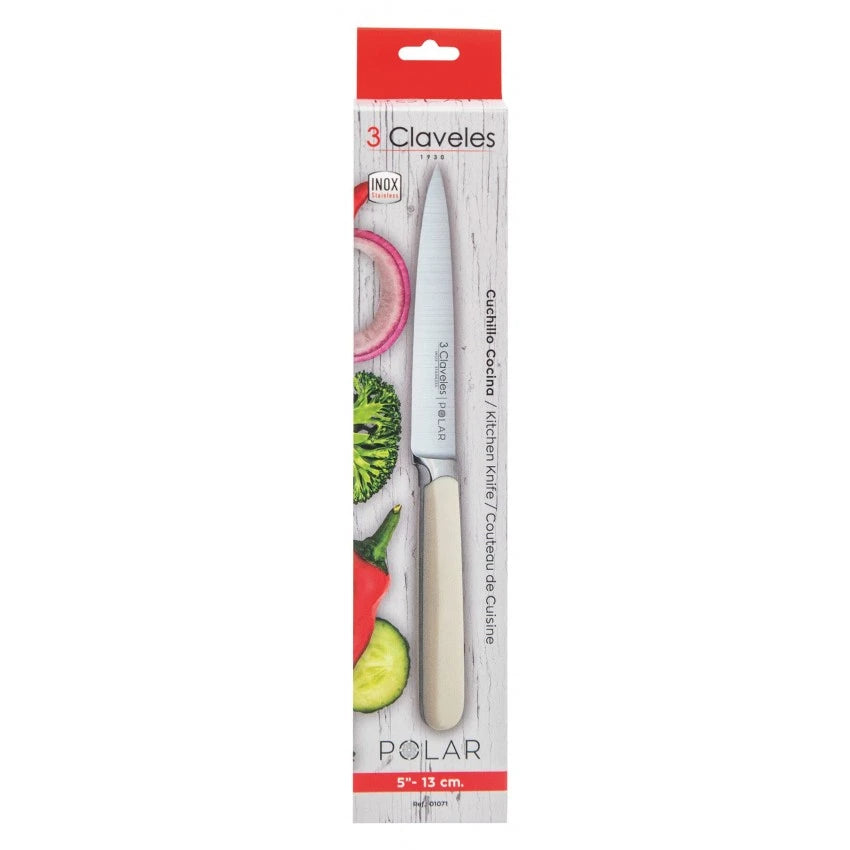Cuchillo Oficio 5" - 3 Claveles Polar