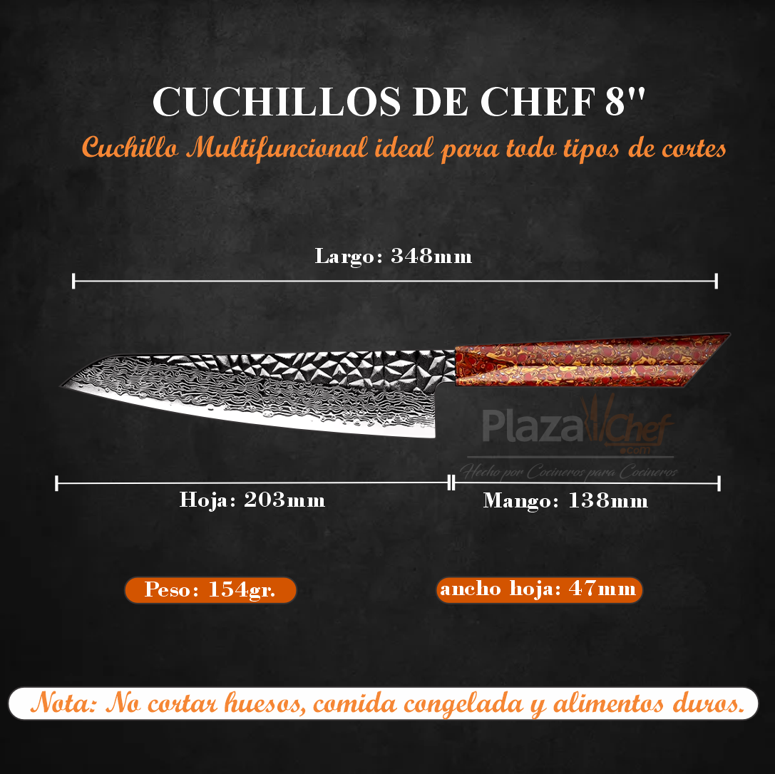 Chef 8" Alto Carbono (DMS-137A-2)