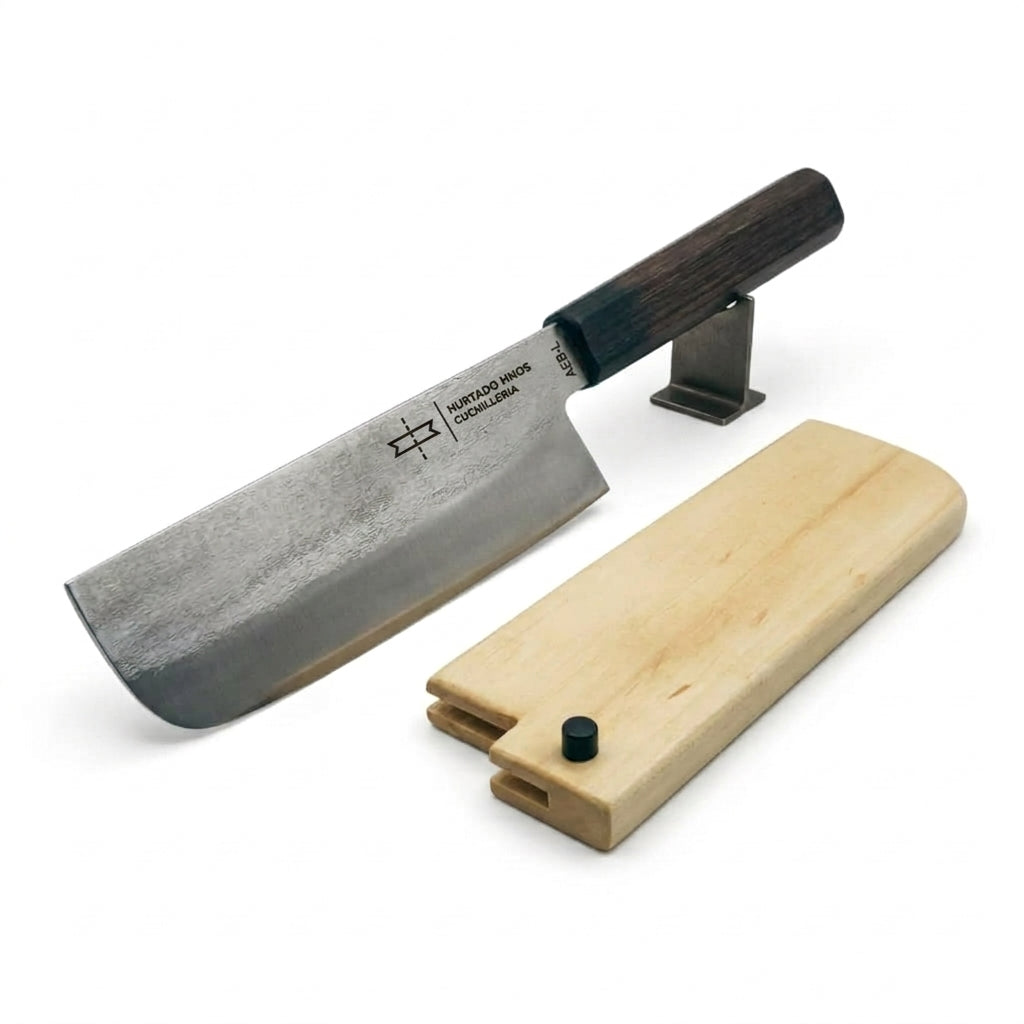 Cuchillo Nakiri de 7", hecho a mano.