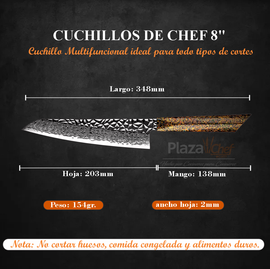 Chef 8" Alto Carbono (DMS-137A-3)