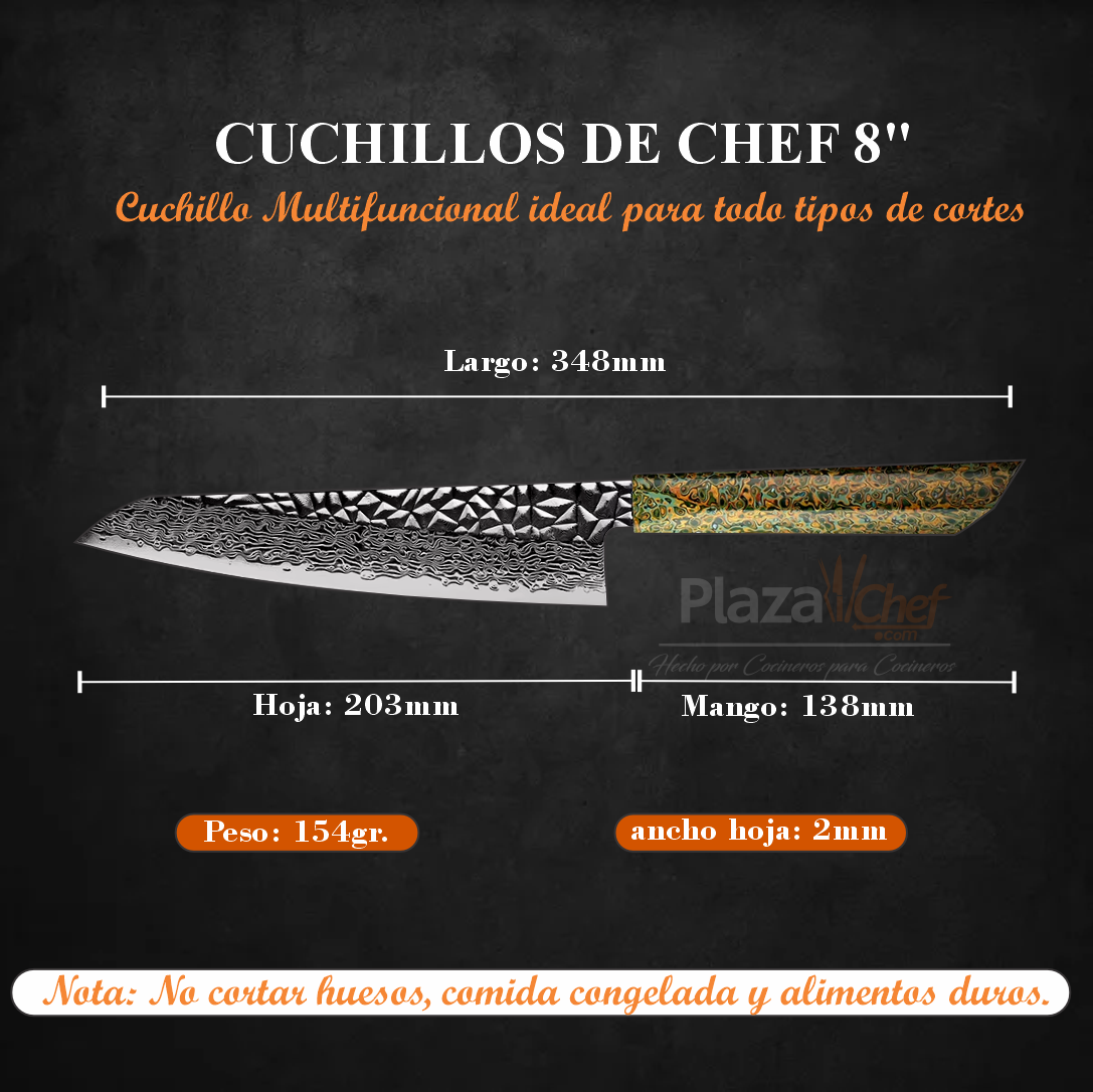 Chef 8" Alto Carbono (DMS-137A-4)