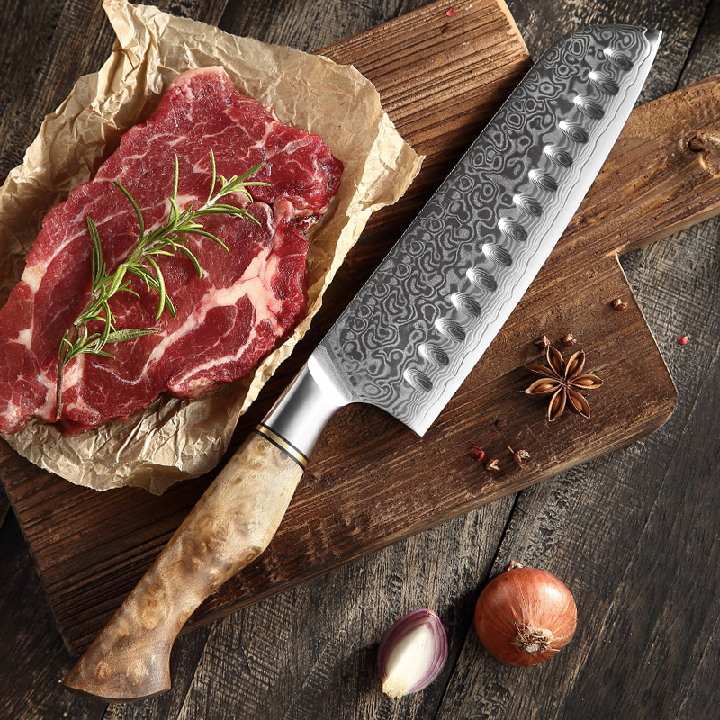 Santoku 7" Alto Carbono (B30-S)