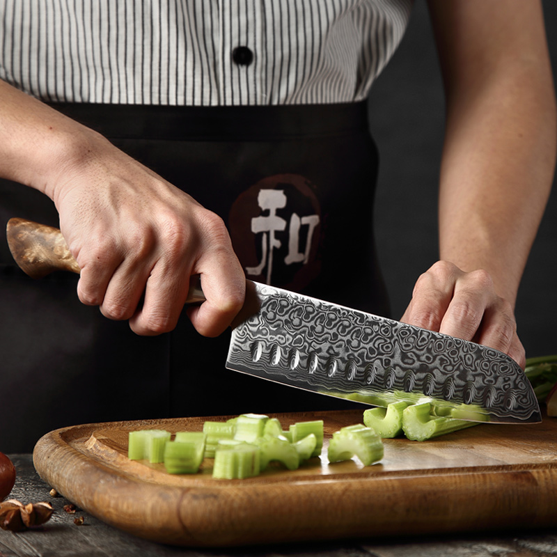 Santoku 7" Alto Carbono (B30-RS)