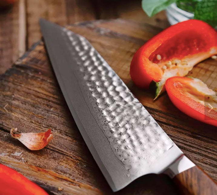 Cuchillo Kiritzuke 8.5" Damasco Japonés (B32D-C)