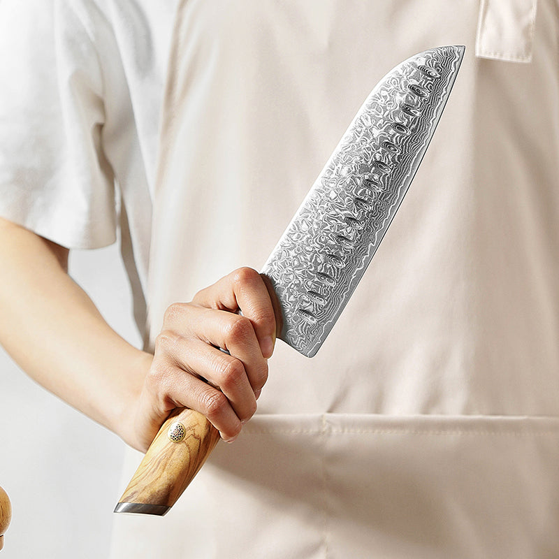 Santoku 7" Alto Carbono (B37-RS)