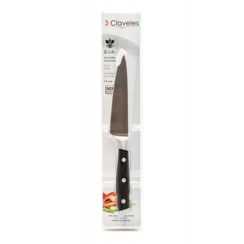 Cuchillo Oficio 5" - 3 Claveles Toledo