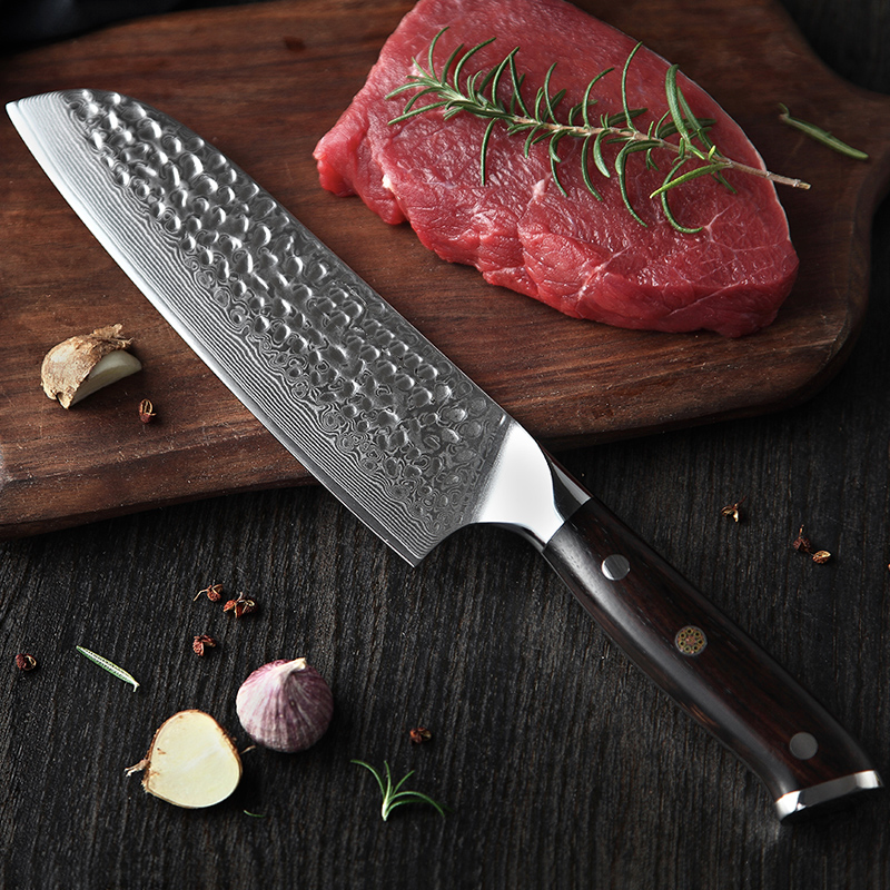Santoku 7" Alto Carbono (B13H-RS)