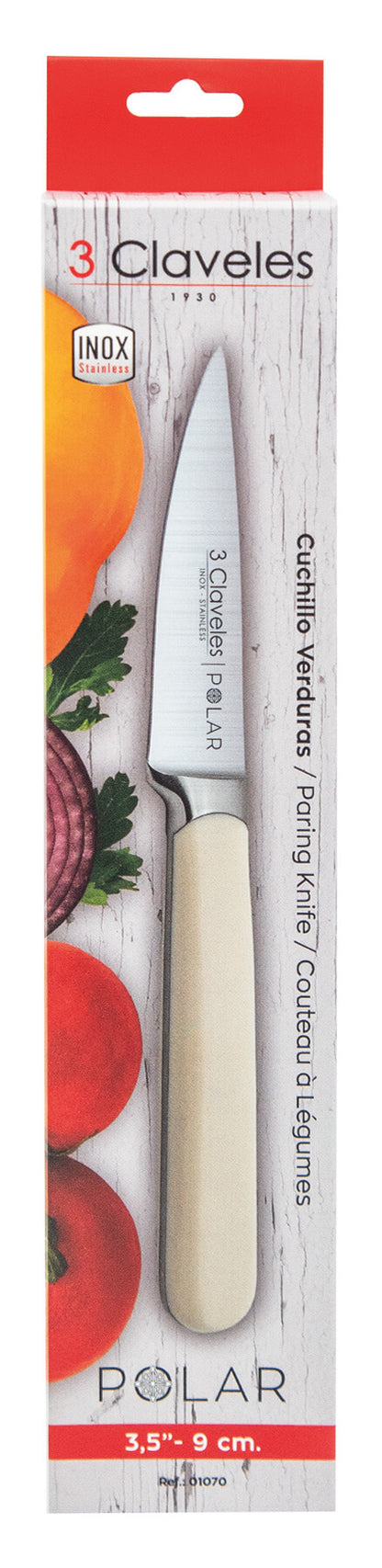 Cuchillo Oficio 3.5" - 3 Claveles Polar