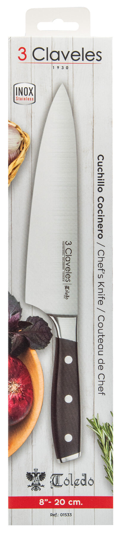 Chef 8" - 3 Claveles Toledo (3CT-C8)