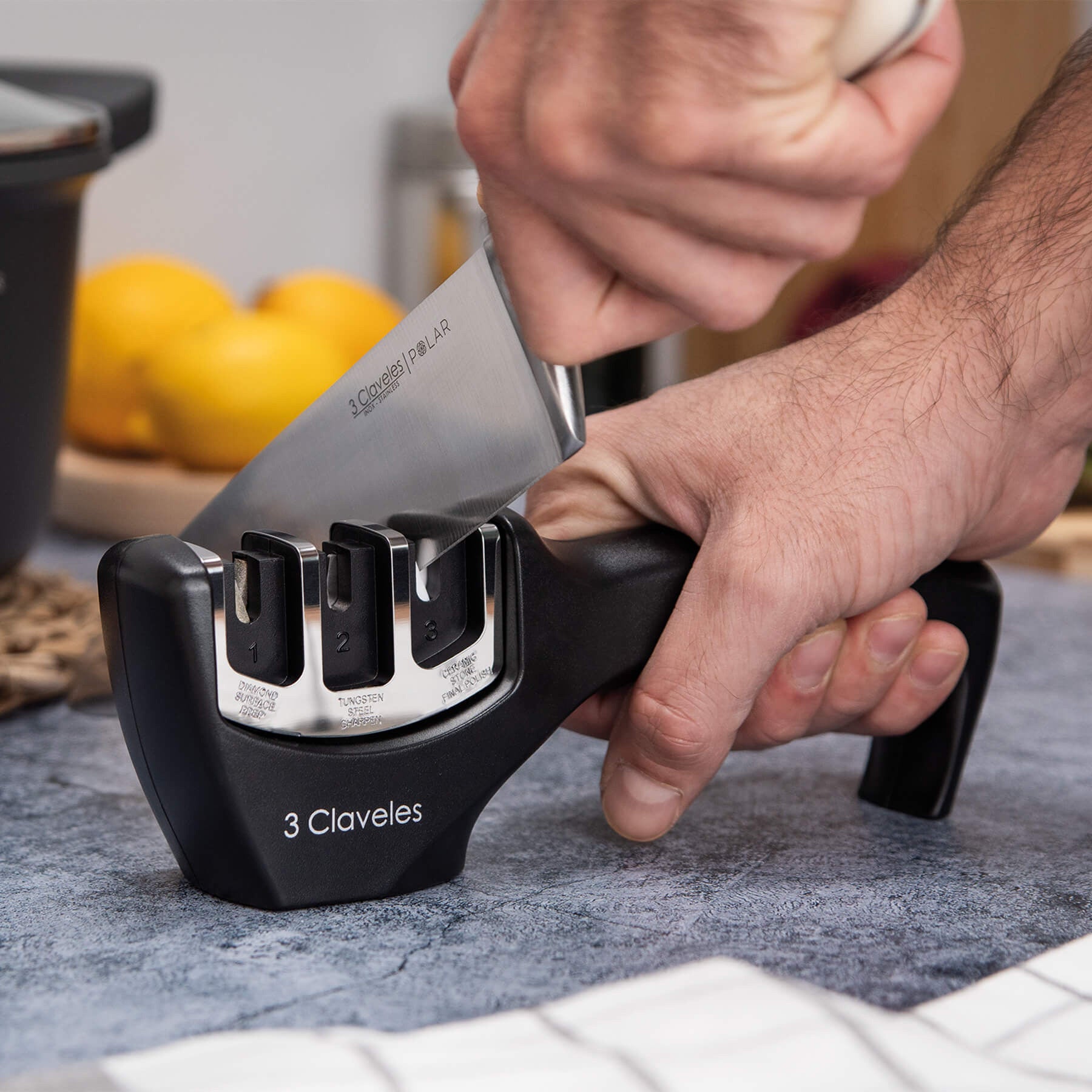 Afilador de rodillos 3 Claveles
