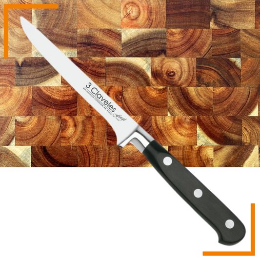 Cuchillo Deshuesador 5" - 3 Claveles Forgé