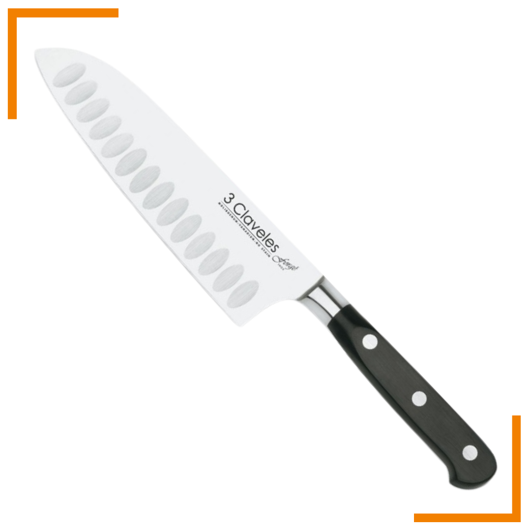 Cuchillo Santoku 7" - 3 Claveles Forgé