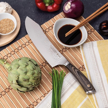 Cuchillo Carnicero Hoja Curva – 3 Claveles Sakura