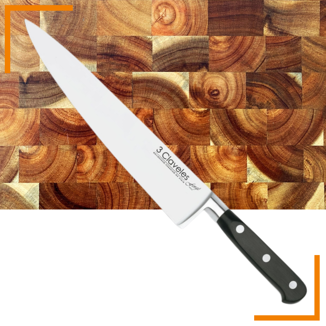 Cuchillo de Chef 10" - 3 Claveles Forgé