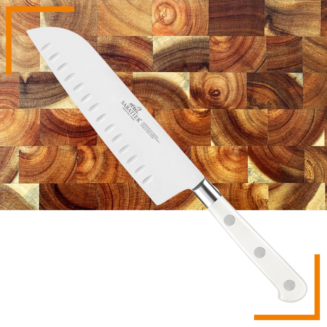 Santoku 7" Sabatier Ideal Toque Blanche