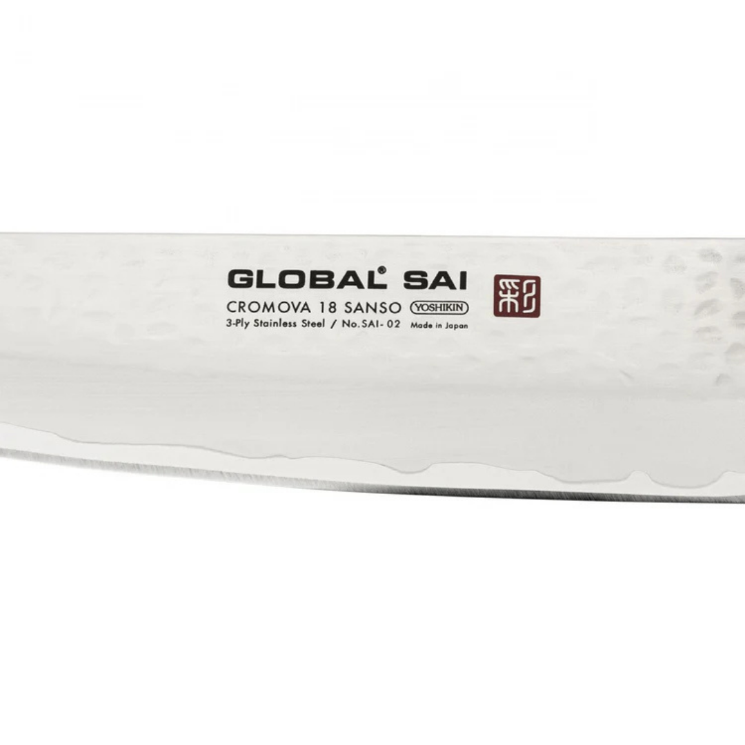 Cuchillo Global Fileteador/ Carnicero Sai02 21cm