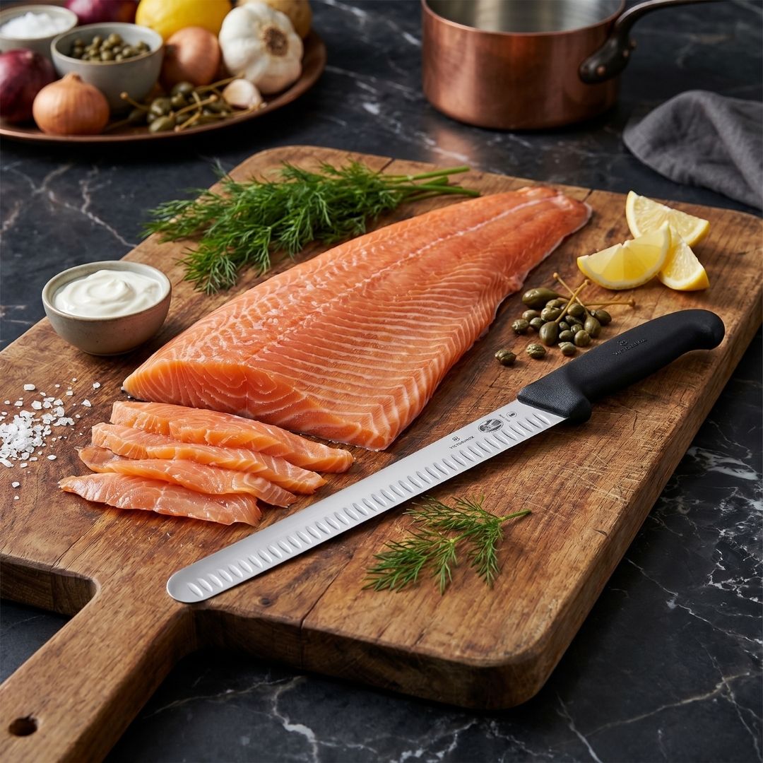 Cuchillo rebanador profesional tipo slicing knife de 30 cm, Victorinox