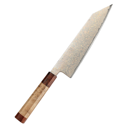 Cuchillo Kiritzuke 8.5" Damasco Tricolor, Alto Carbono (X05C-QF)