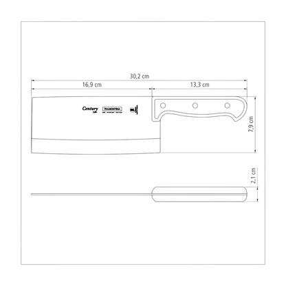 Cuchillo Hacha de Legumbres 7" Tramontina Century