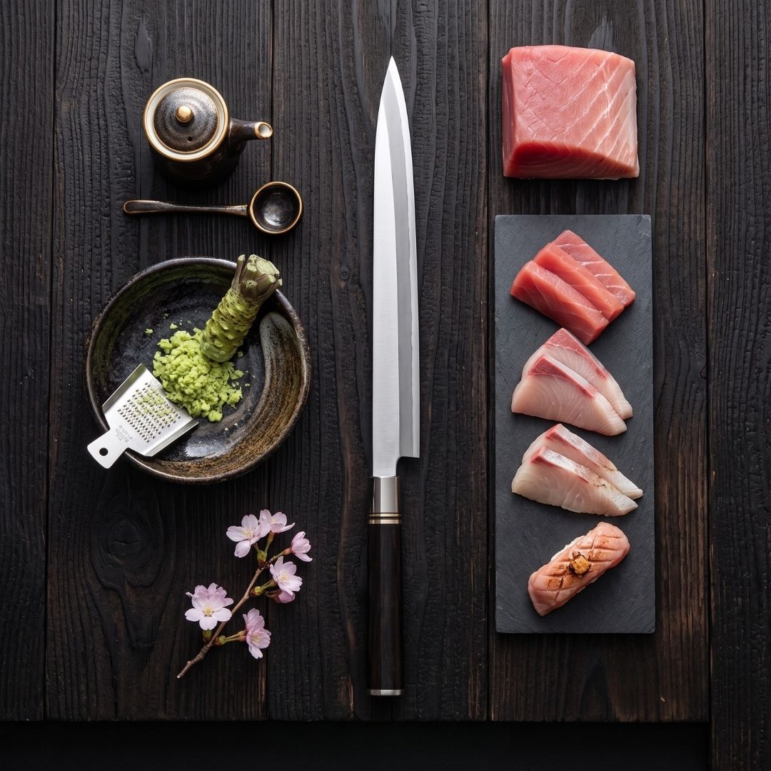 Cuchillo Yanagi Alto Carbono 30 cm (SE-300)