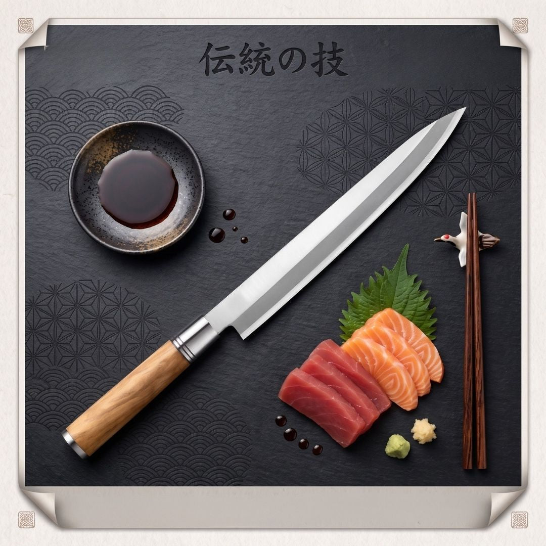 Cuchillo Yanagi en Alto Carbono 24cm (SO-240)