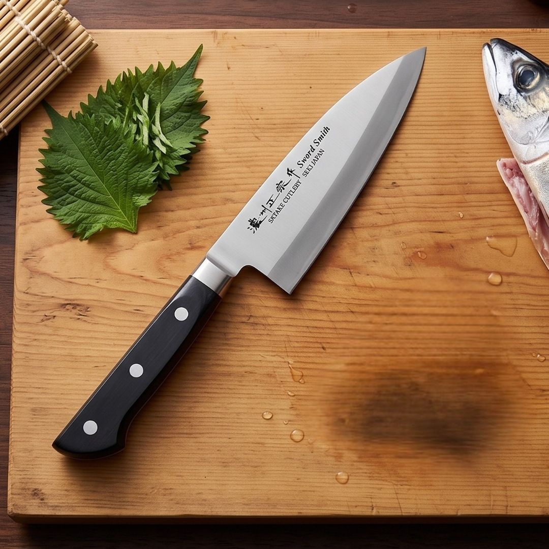Cuchillo Deba Satoru 16.5 cm Satake (803-694) Cuchillo Japonés para Pescado