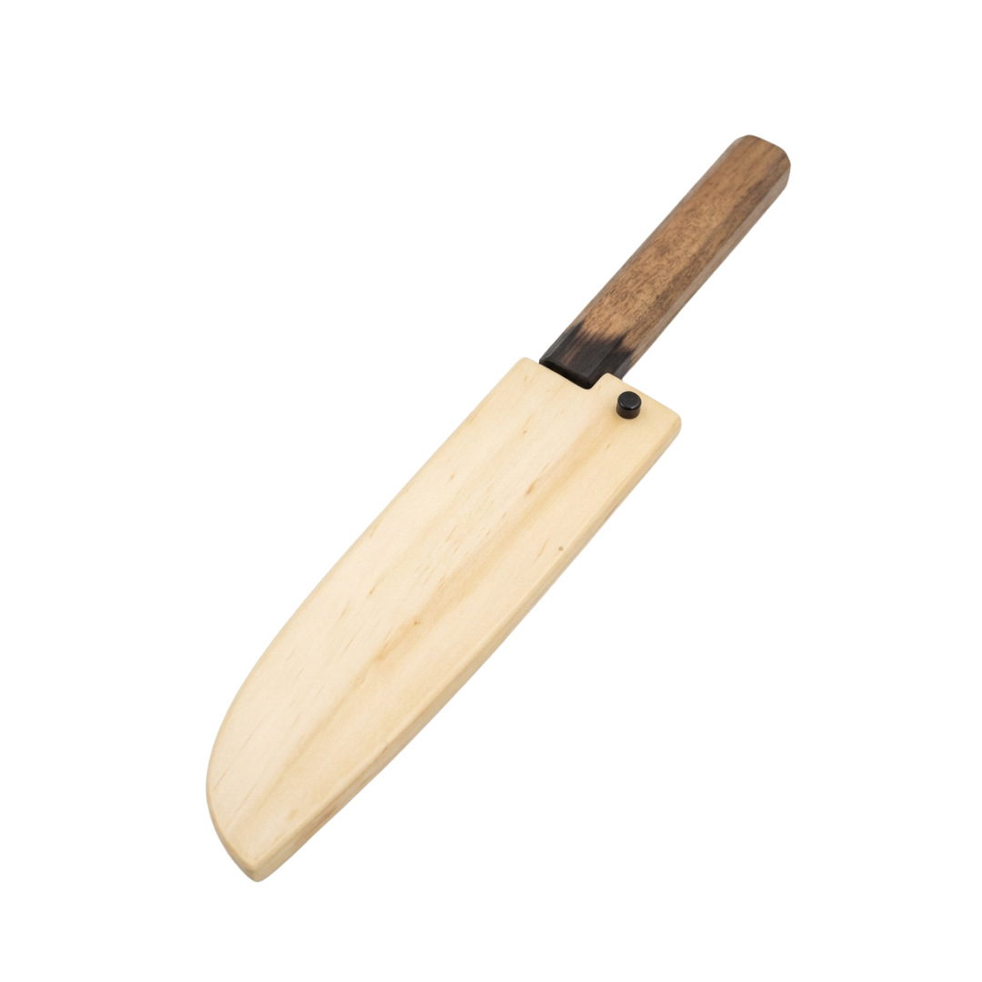 Cuchillo Santoku de 7", hecho a mano.