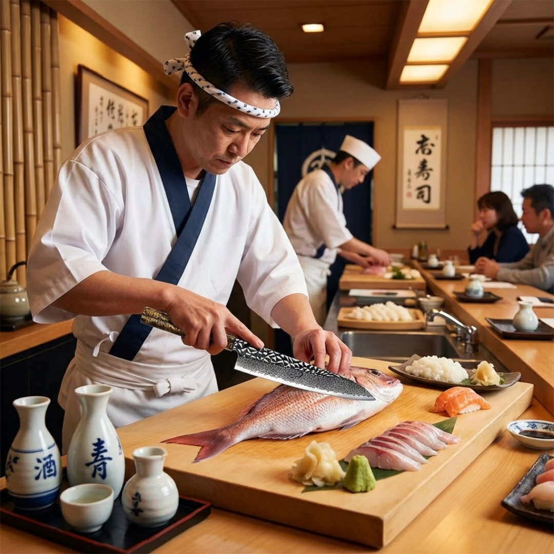 Cuchillo Chef 8" Alto Carbono (DMS-137-A3)