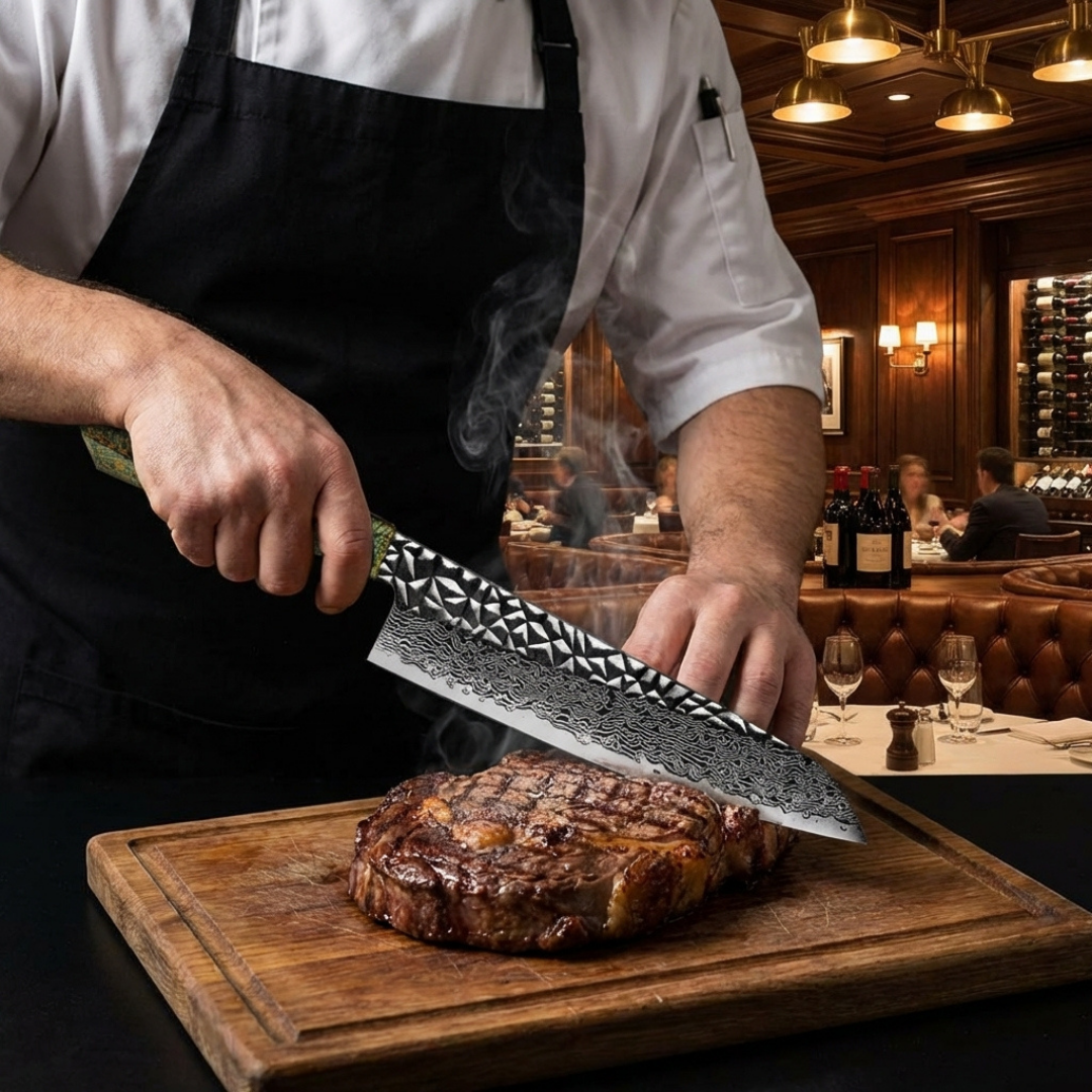 Cuchillo Chef 8" Alto Carbono (DMS-137-A4)