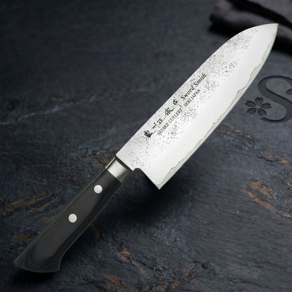 Cuchillo Nashiji Santoku Satake (803-311) Cuchillo Profesional Japonés