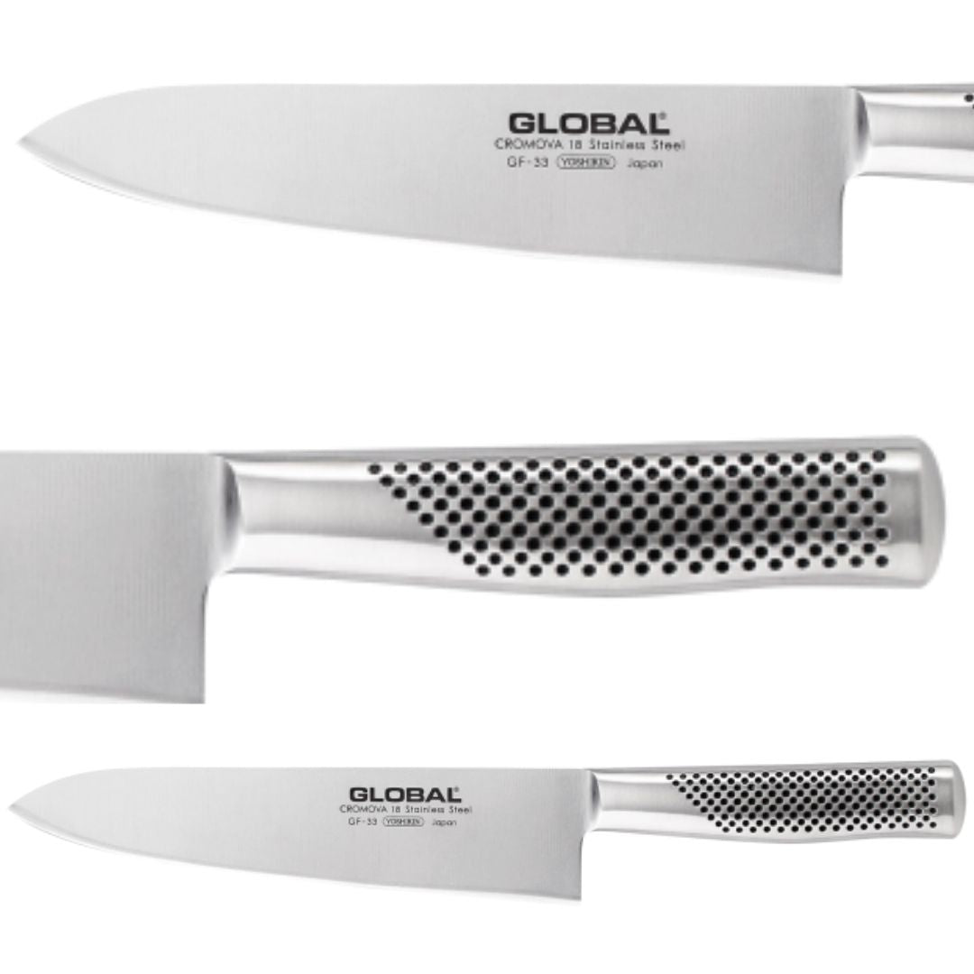 Cuchillo Global Chef 8"-Medio Golpe Forjado 20cm GF33
