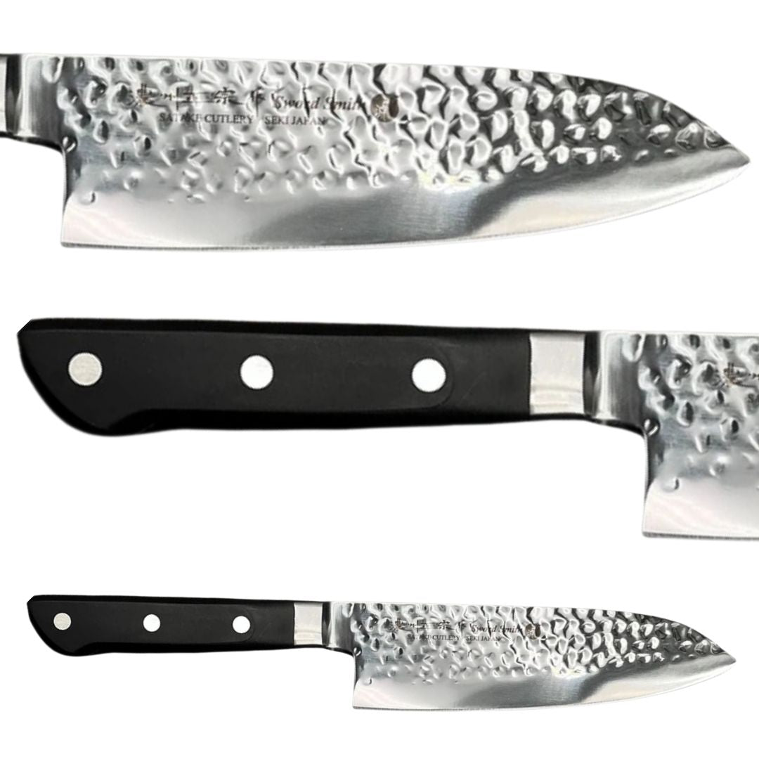 Cuchillo Satake Santoku Hammered 7" 807-913/ Cuchillo Japonés Profesional