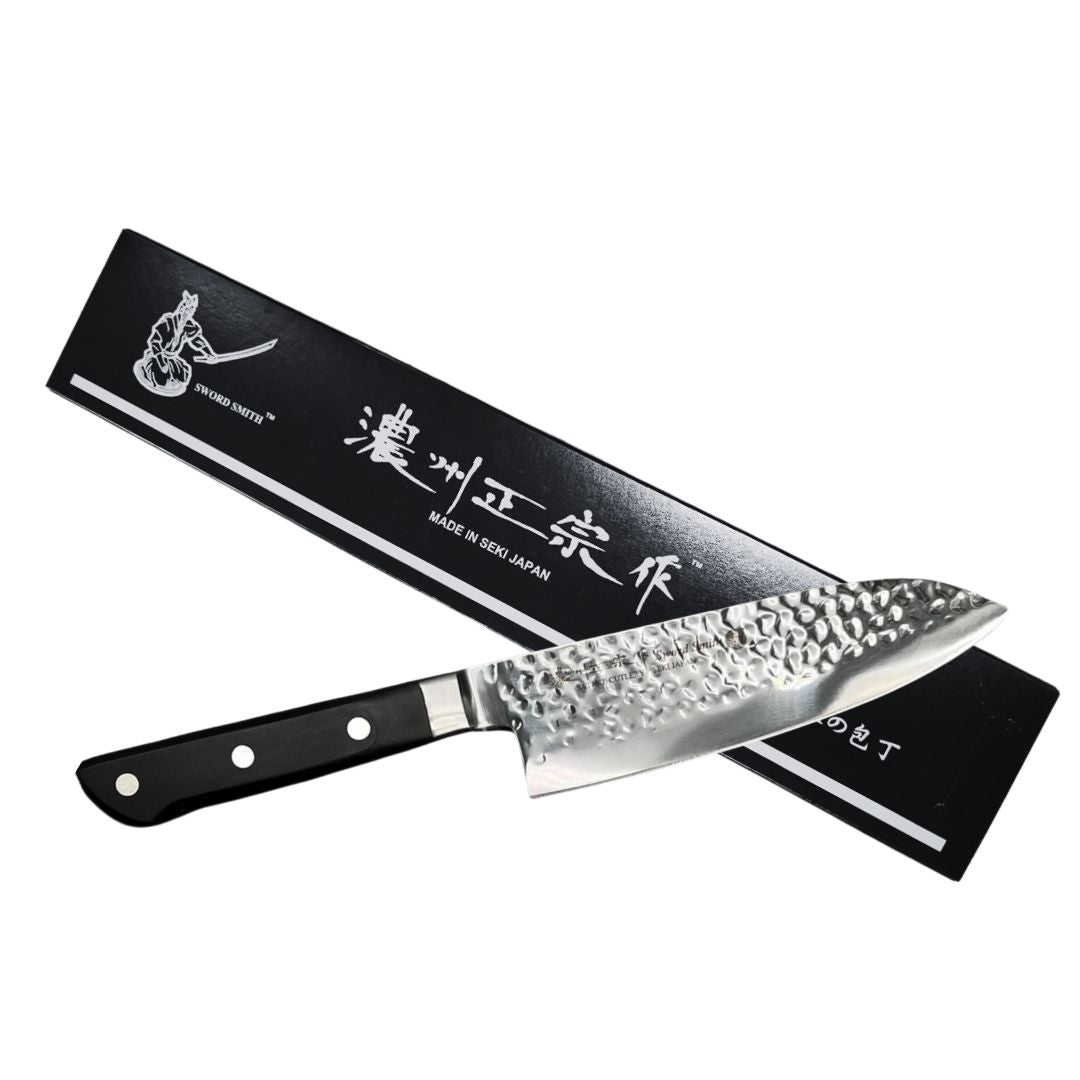 Cuchillo Satake Santoku Hammered 7" 807-913/ Cuchillo Japonés Profesional