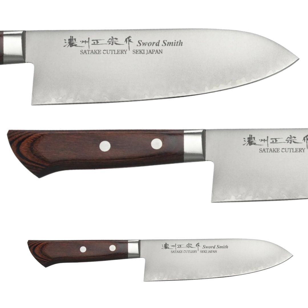 Cuchillo Satake Santoku Cobalto acero VG10 801-133/ Cuchillo Profesional Japonés