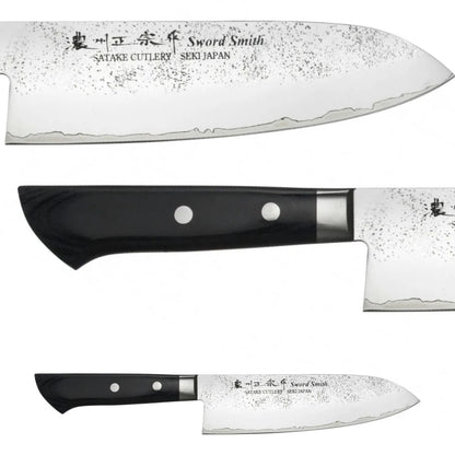 Cuchillo Nashiji Santoku Satake (803-311) Cuchillo Profesional Japonés